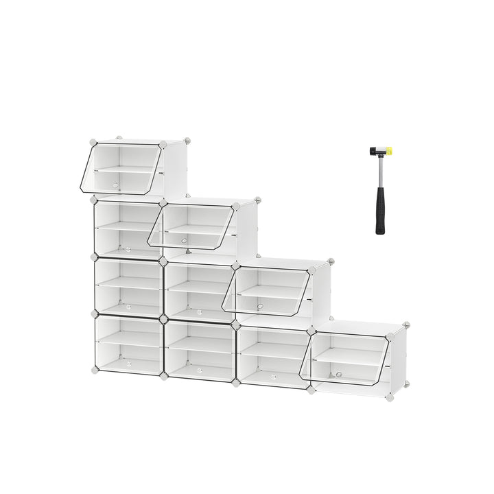 Modular Storage Organiser Unit -White