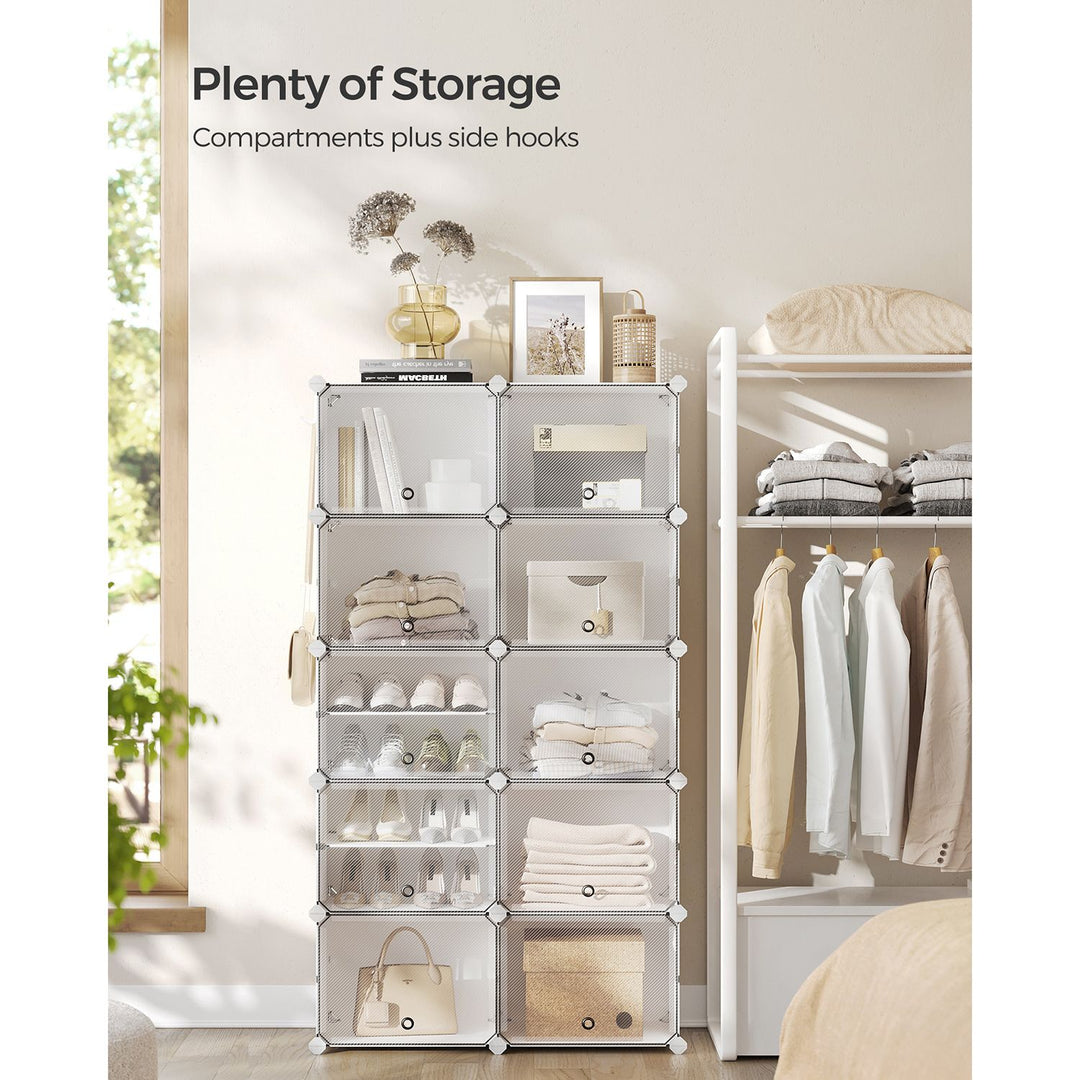 Modular Storage Organiser Unit -White