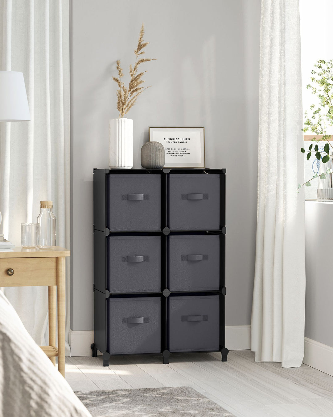 Non-Woven Fabric Cube Storage Unit with Storage Boxes