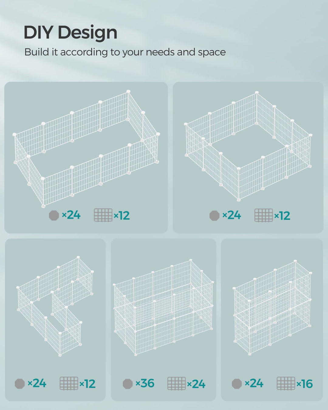 DIY Metal Guinea Pig Cage White