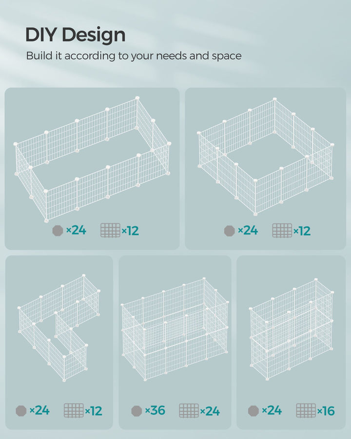 DIY Metal Guinea Pig Cage White