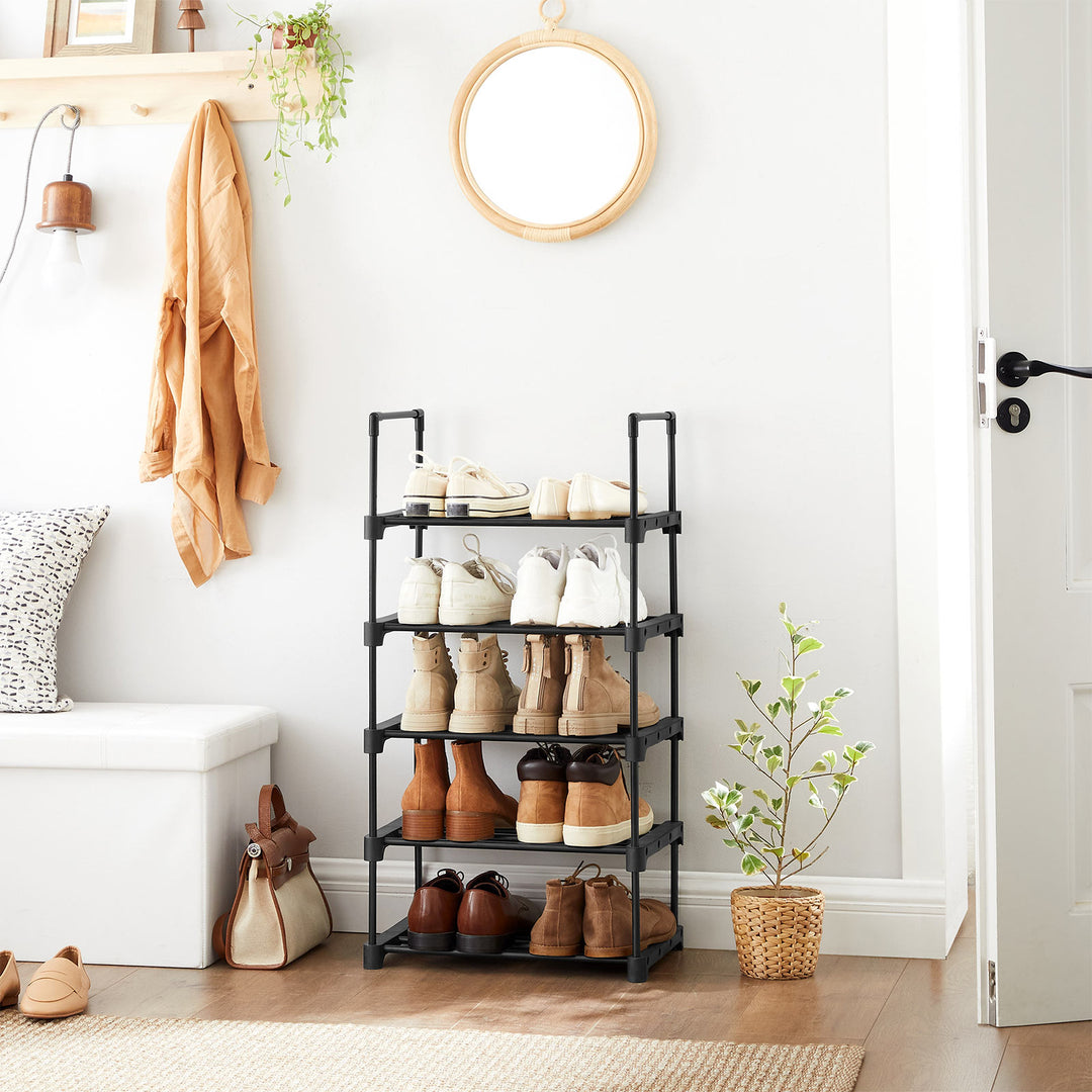 5-Tier Metal Stackable Shoe Rack