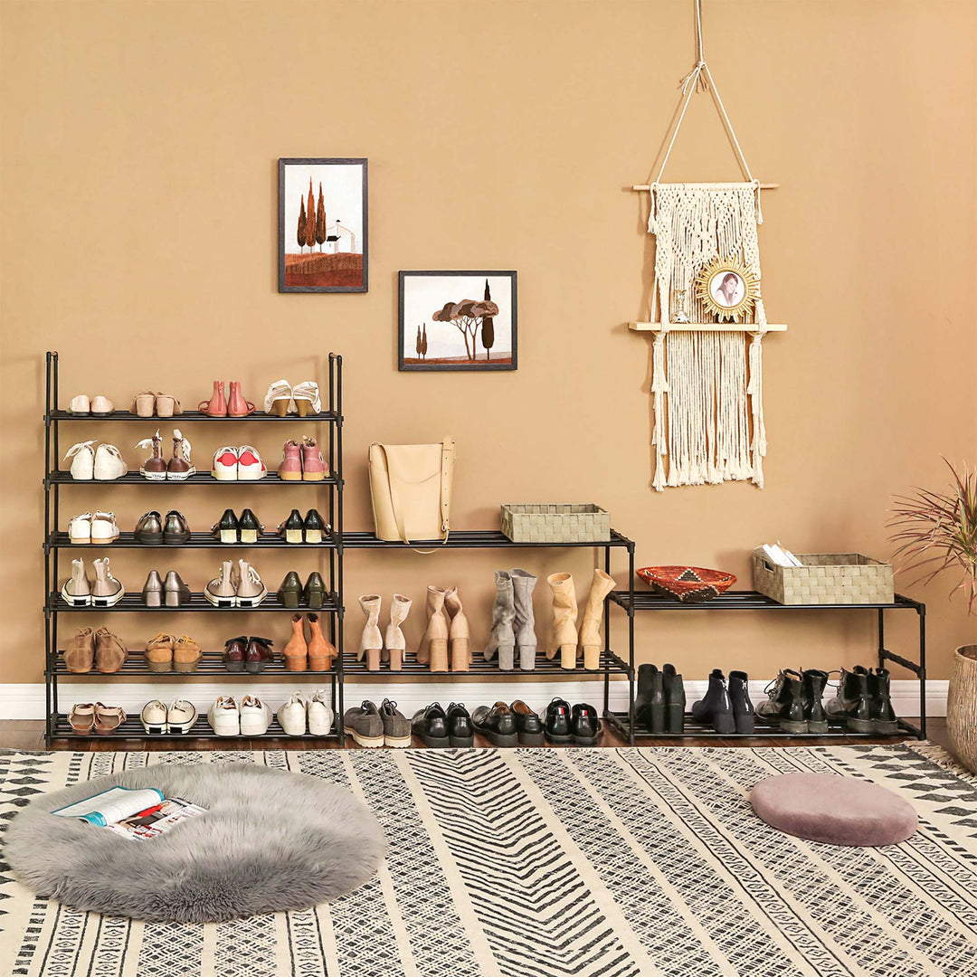 Metal Storage Shelves Hold up to 50 Pairs of Shoes