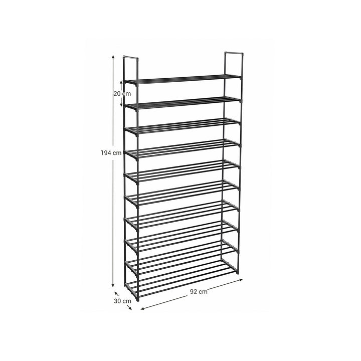 10-Tier Large Shoe Organiser Rack