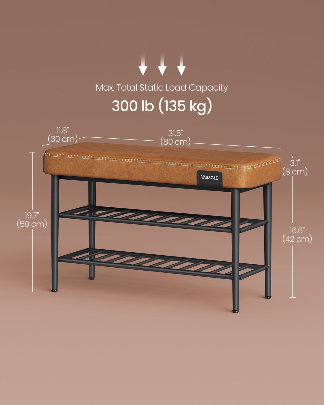 Shoe Bench Synthetic Leather