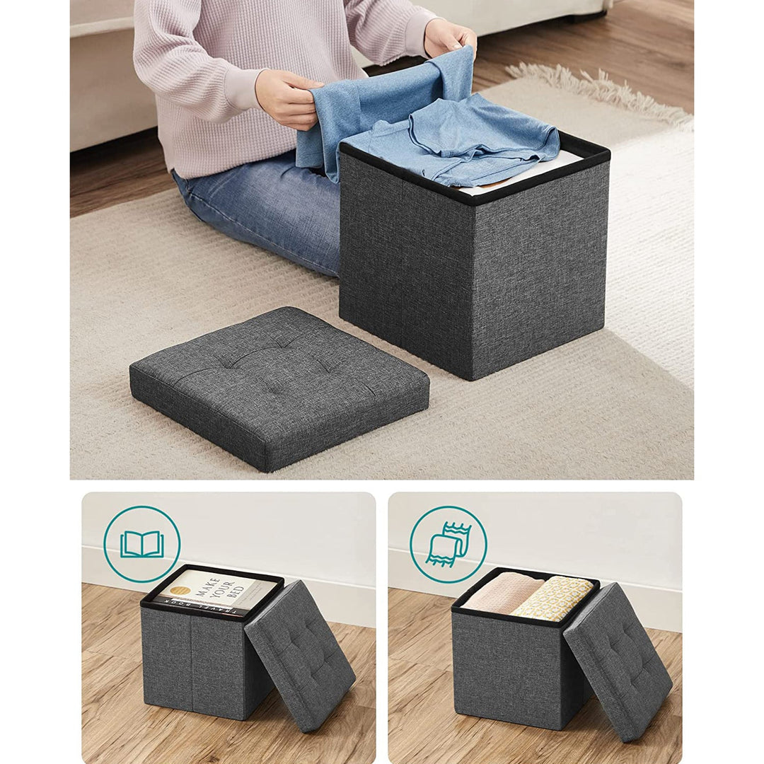 SONGMICS Storage Ottoman 30 x 30 x 30 cm