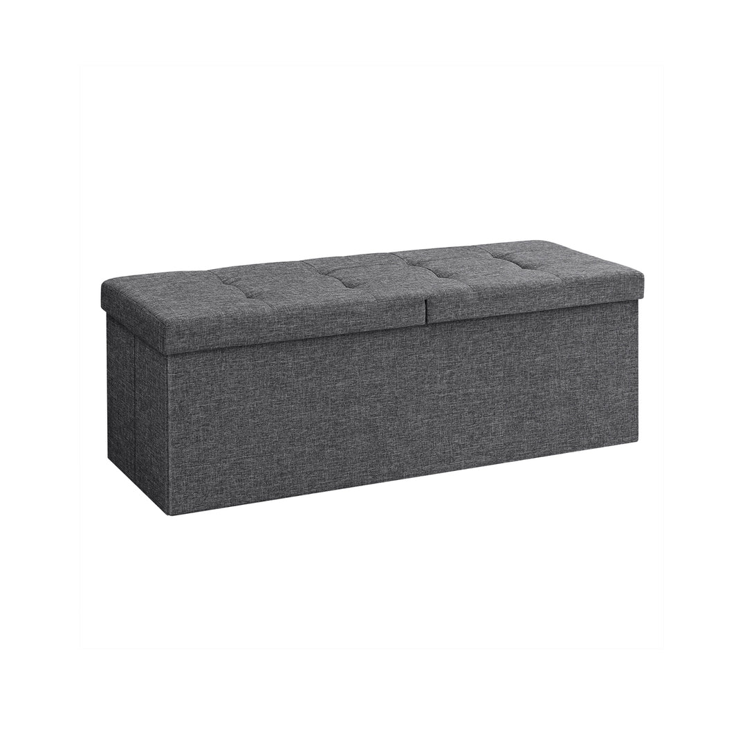 Dark Grey Storage Ottoman 120L