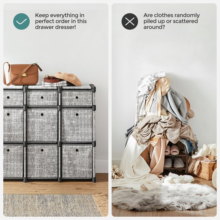 9-Cube Drawer Organiser