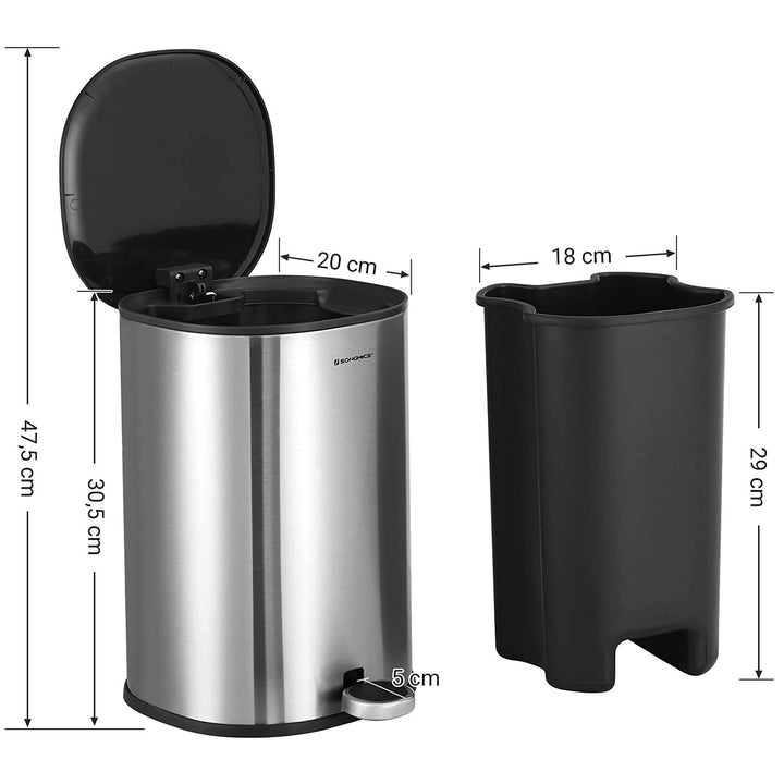 5L Step-Open Trash Can