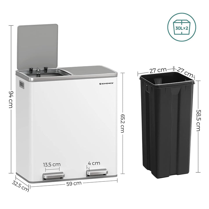 Dual Step Trash Can