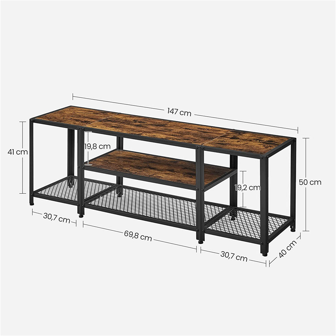 TV Stand Entertianment Center with Shelves