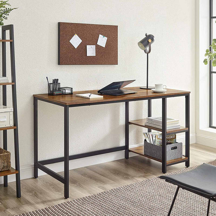 VASAGLE Computer Desk with 2 Shelves