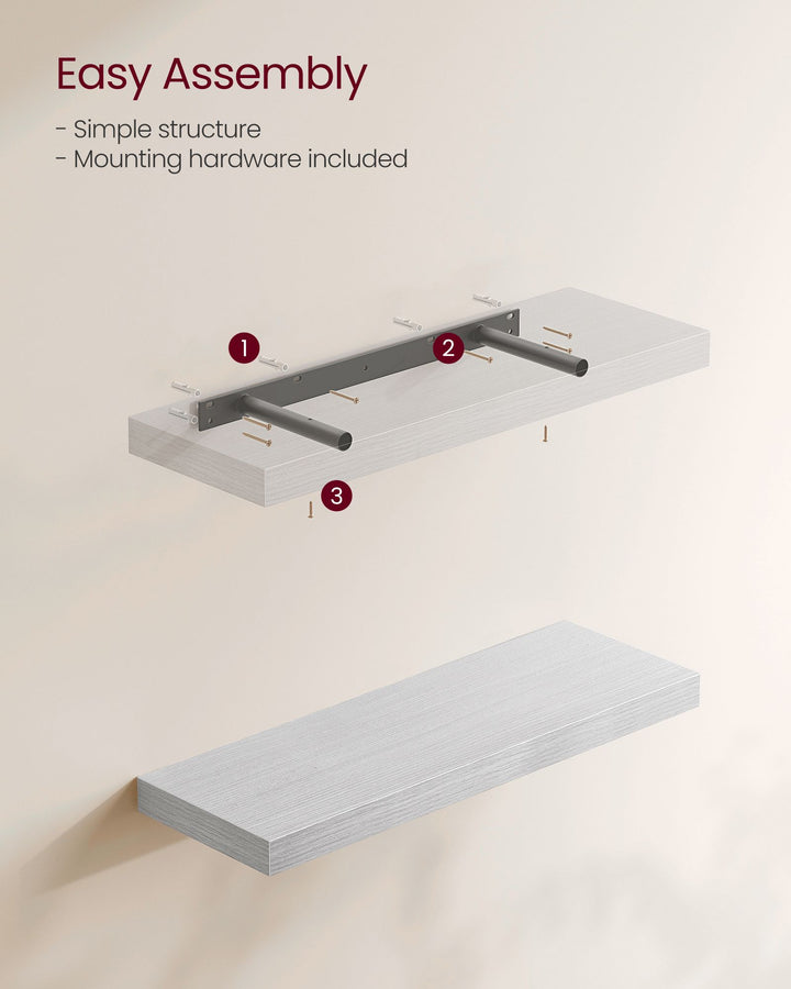 Floating Wall Shelf 20 x 60 x 3.8 cm