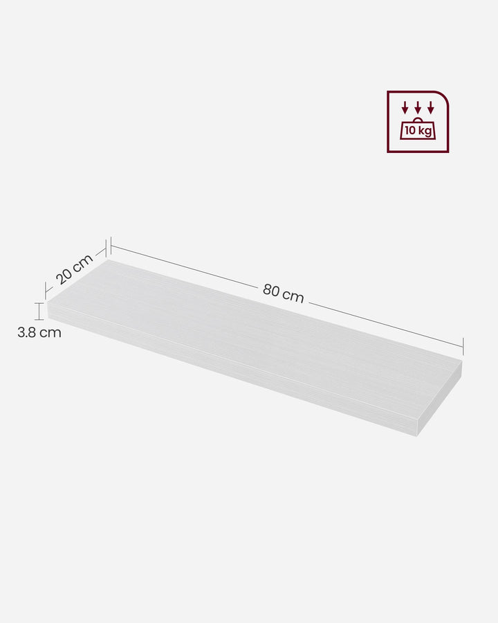 Floating Wall Shelf 20 x 80 x 3.8 cm