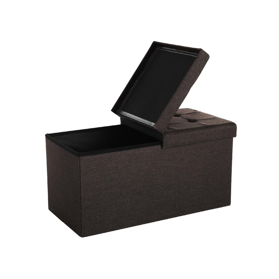 Large Brown Storage Ottoman
