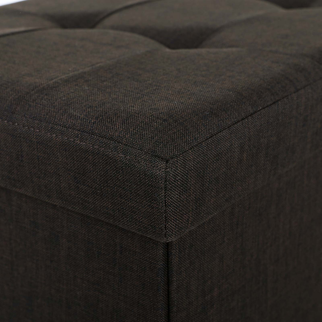 Large Brown Storage Ottoman