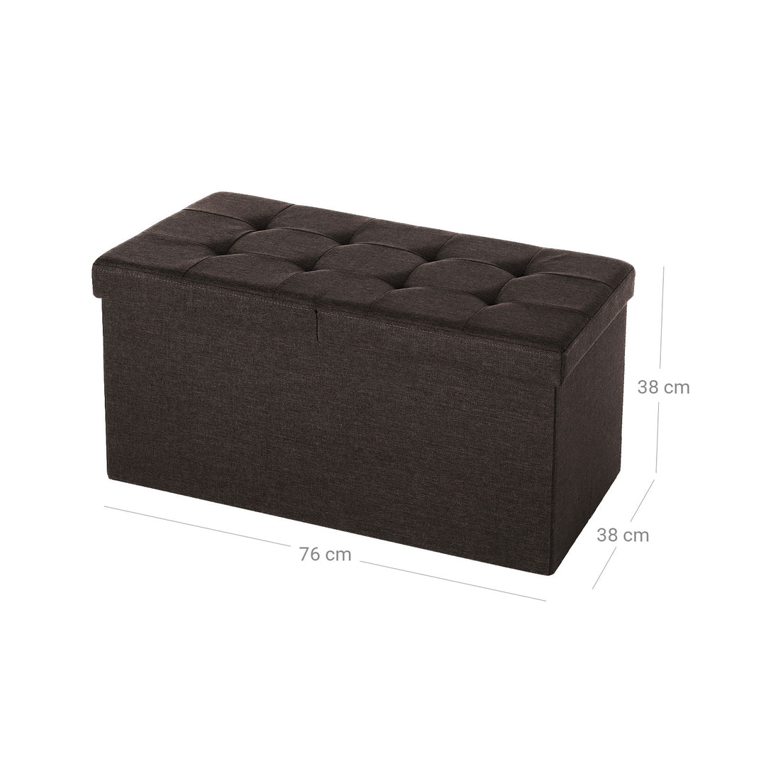 Large Brown Storage Ottoman