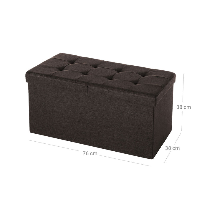 Large Brown Storage Ottoman