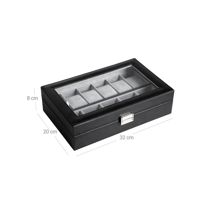 Large Compartments Watch Box