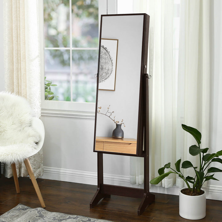 Large Mirror Jewelry Armoire