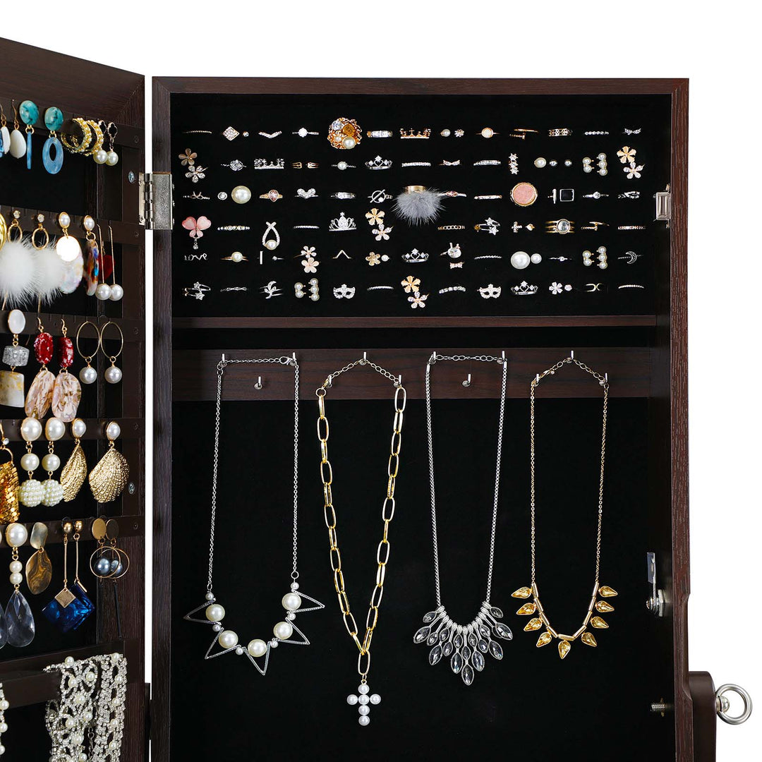 Large Mirror Jewelry Armoire