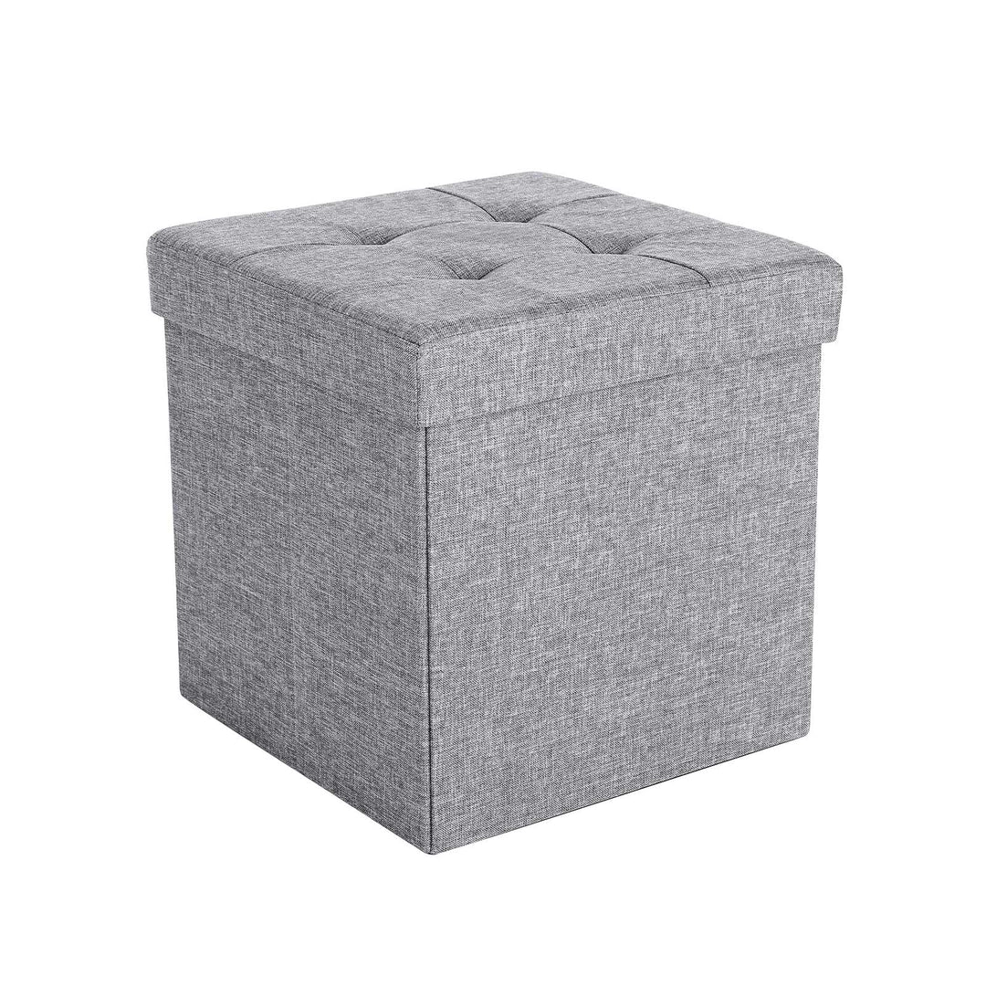 Light Grey Storage Ottoman