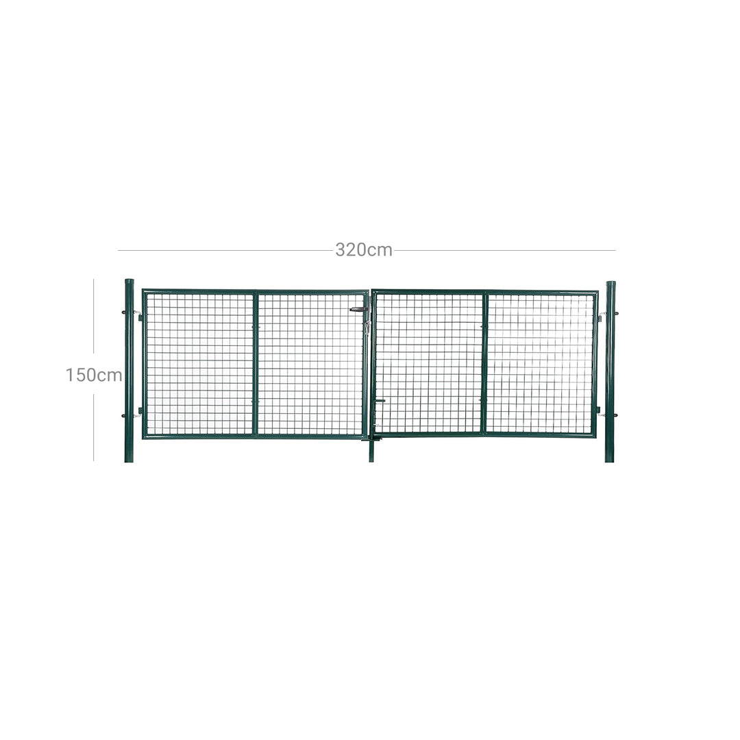 Lockable Metal Garden Gate
