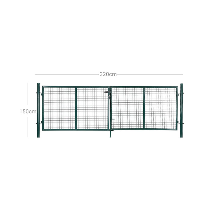 Lockable Metal Garden Gate