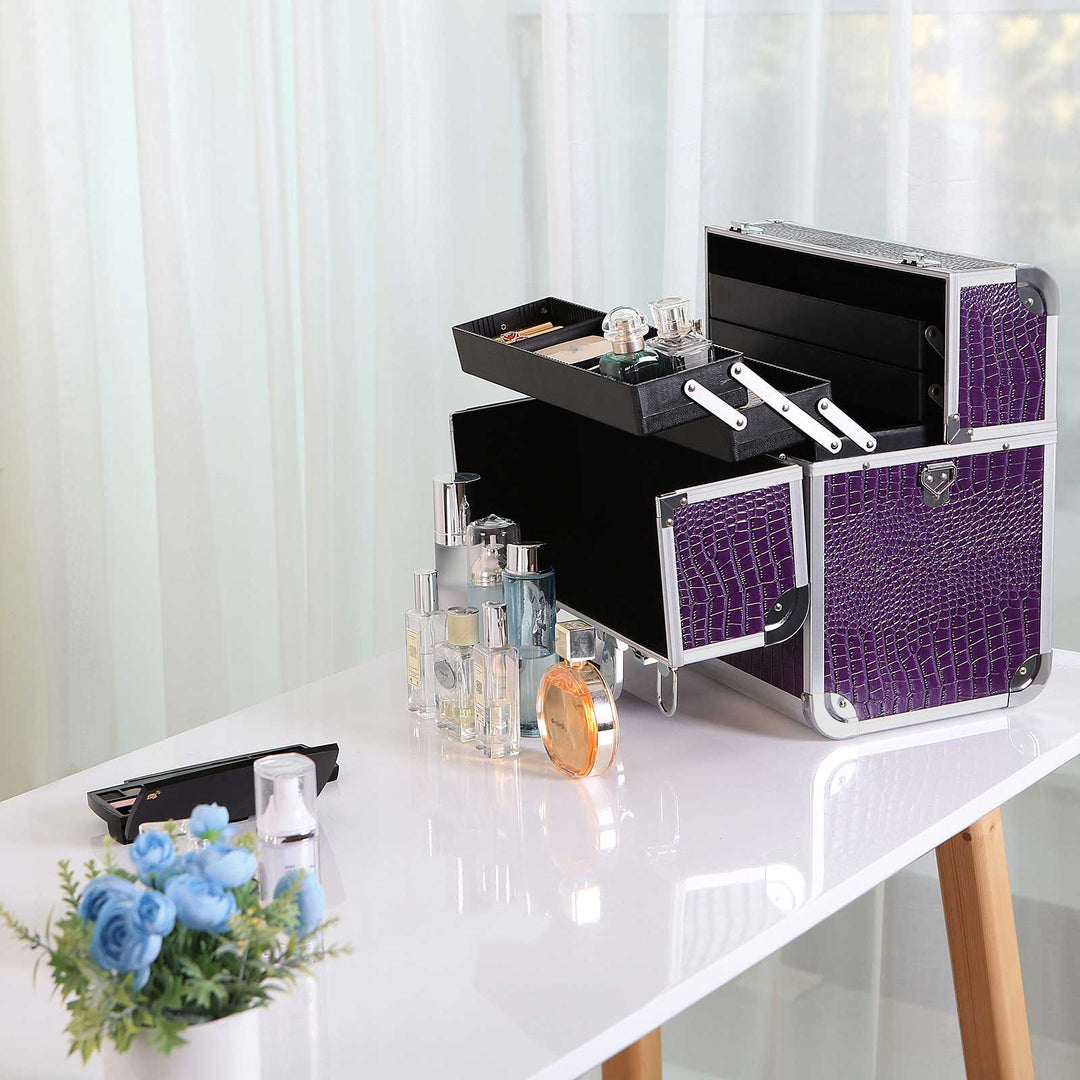 Croco Pattern Cosmetic Case