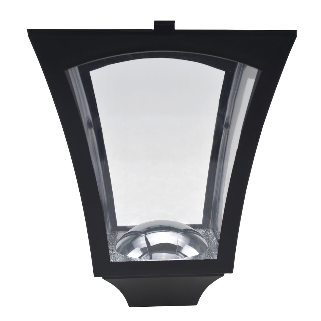 3-Solar Powered Lamp Post, IP44, 51.5Lx47Wx182.5H cm-Black