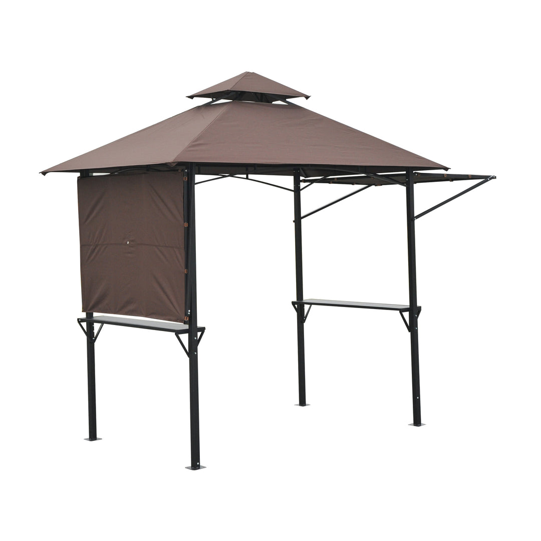 250L x 150W cm Waterproof Canopy Awing-Coffee