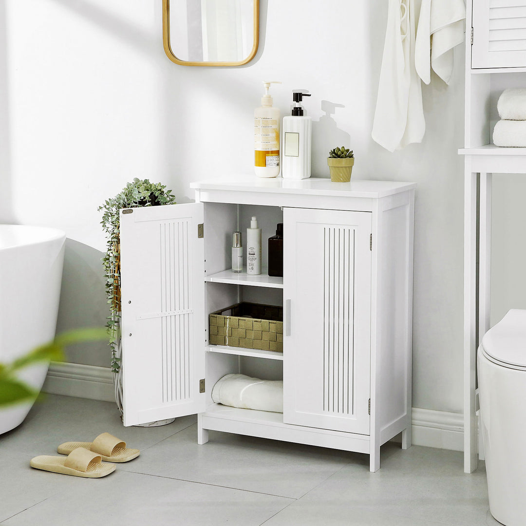 Bathroom Floor Cabinet Matte White