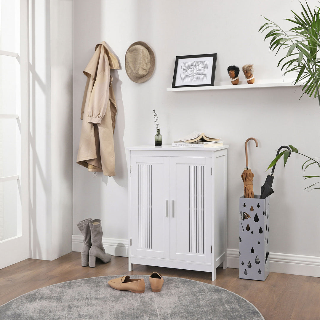 Bathroom Floor Cabinet Matte White