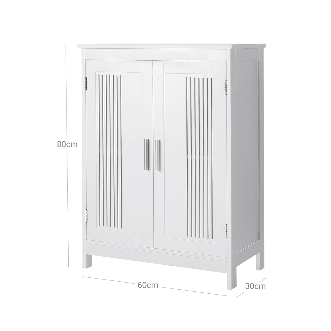 Bathroom Floor Cabinet Matte White
