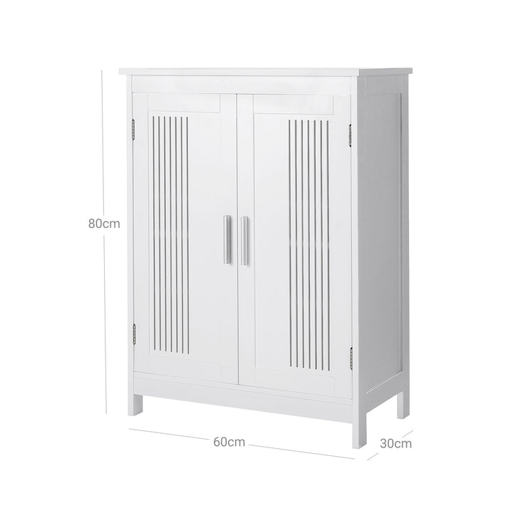 Bathroom Floor Cabinet Matte White