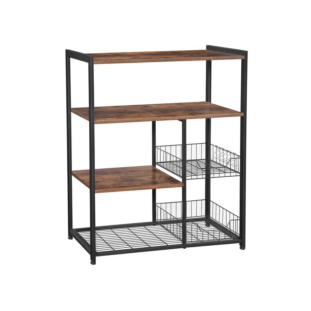 Mesh Baskets Kitchen Shelf