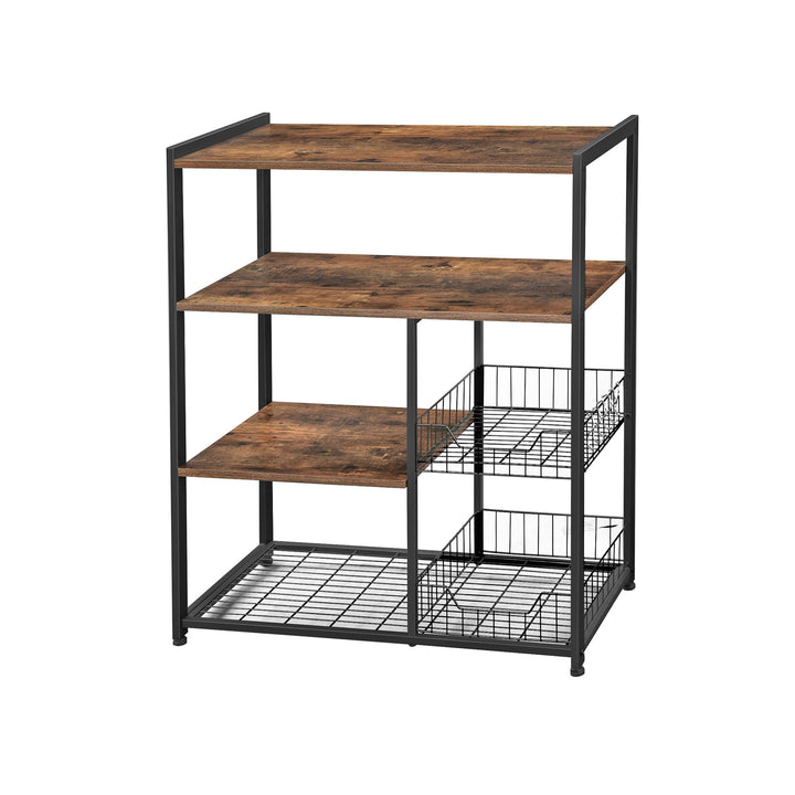 Mesh Baskets Kitchen Shelf