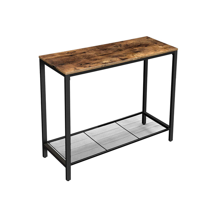 Mesh Shelf Console Table