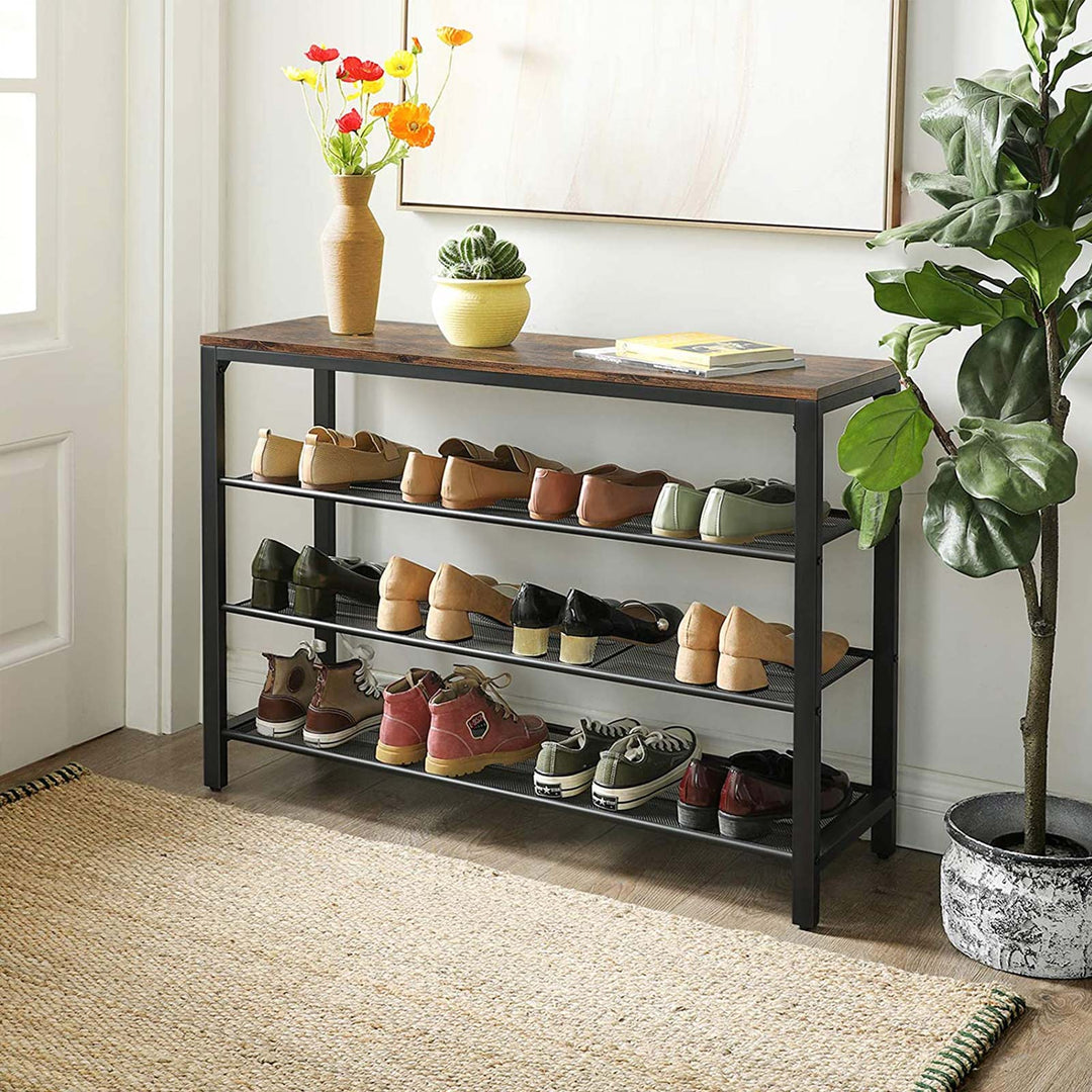 Shoe Organiser with 3 Mesh Shelves