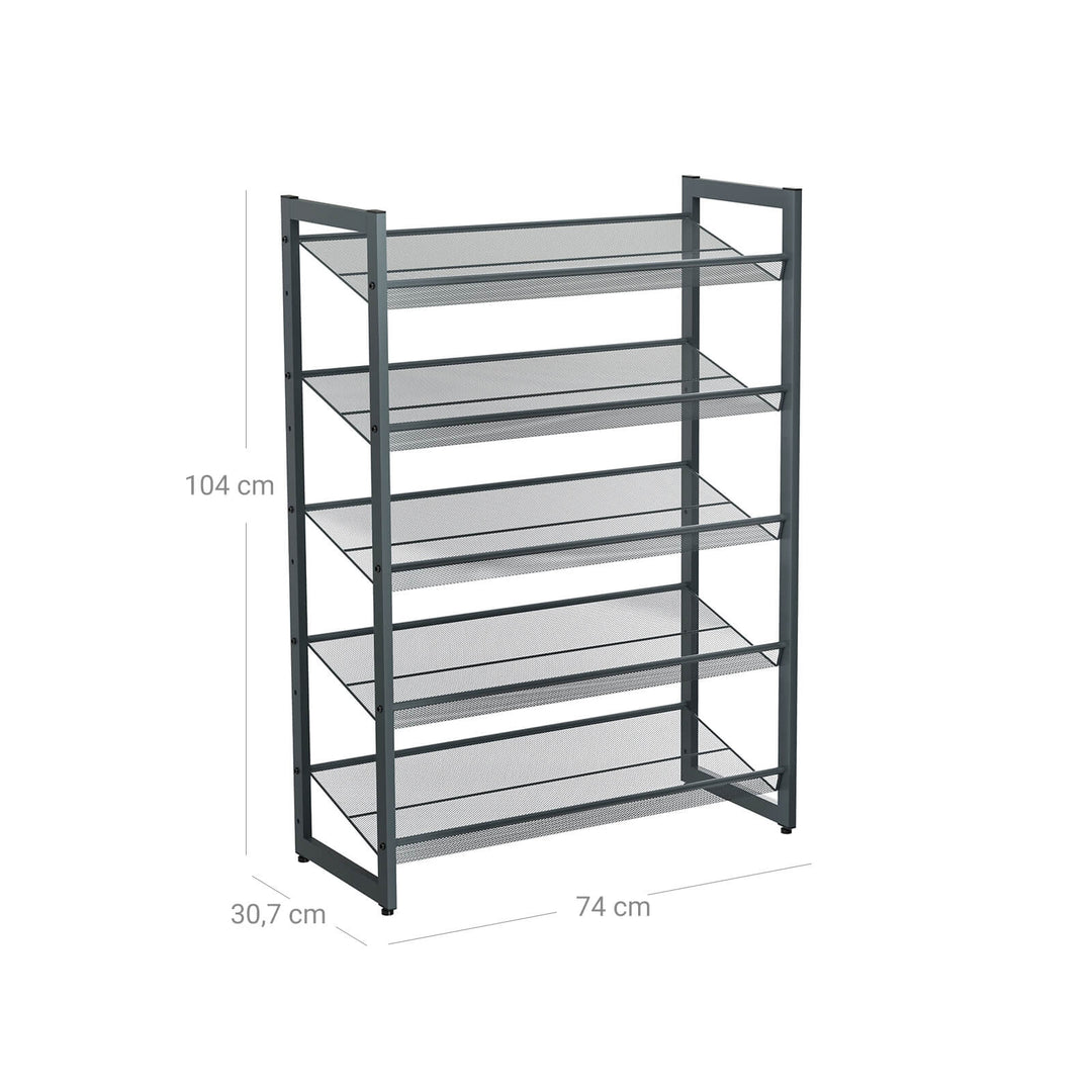 Metal Mesh Shoe Rack