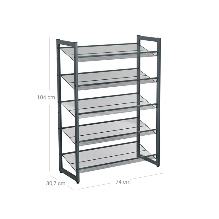 Metal Mesh Shoe Rack