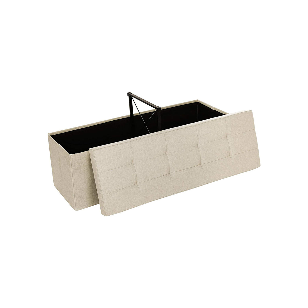 Metal Support Ottoman Bench