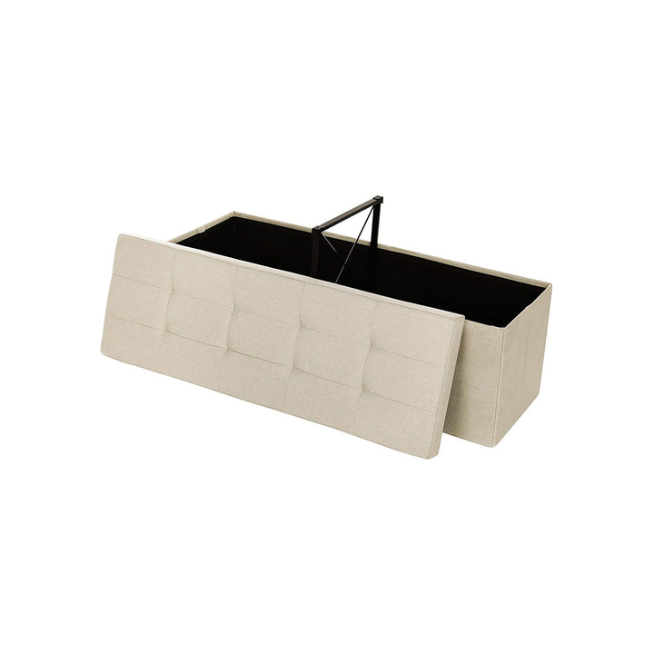 Metal Support Ottoman Bench