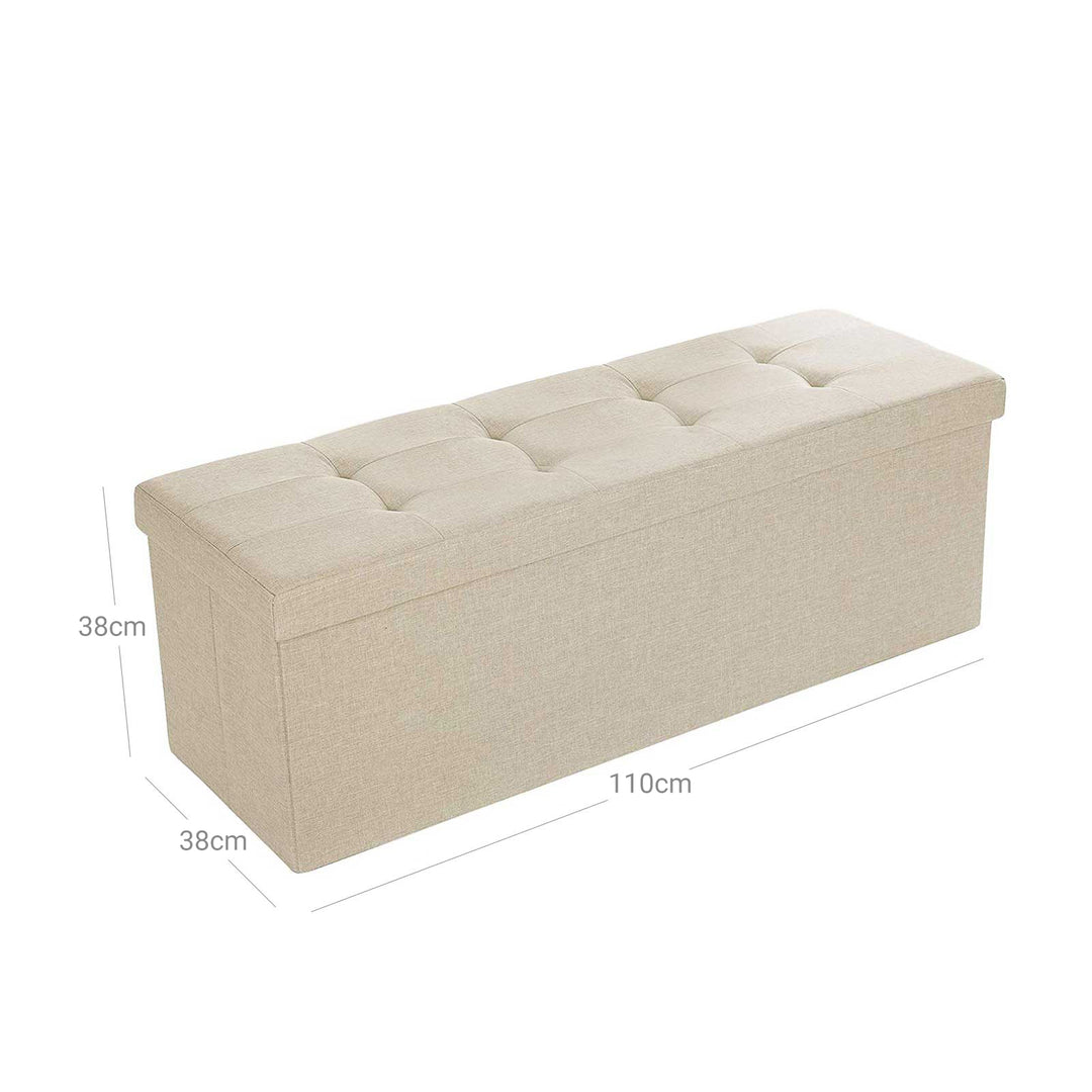 Metal Support Ottoman Bench