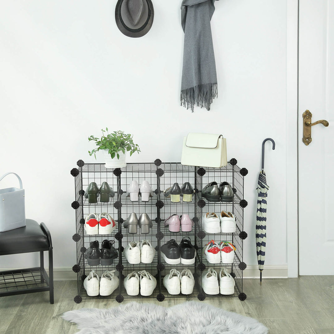 Modular Cube Shoe Organizer