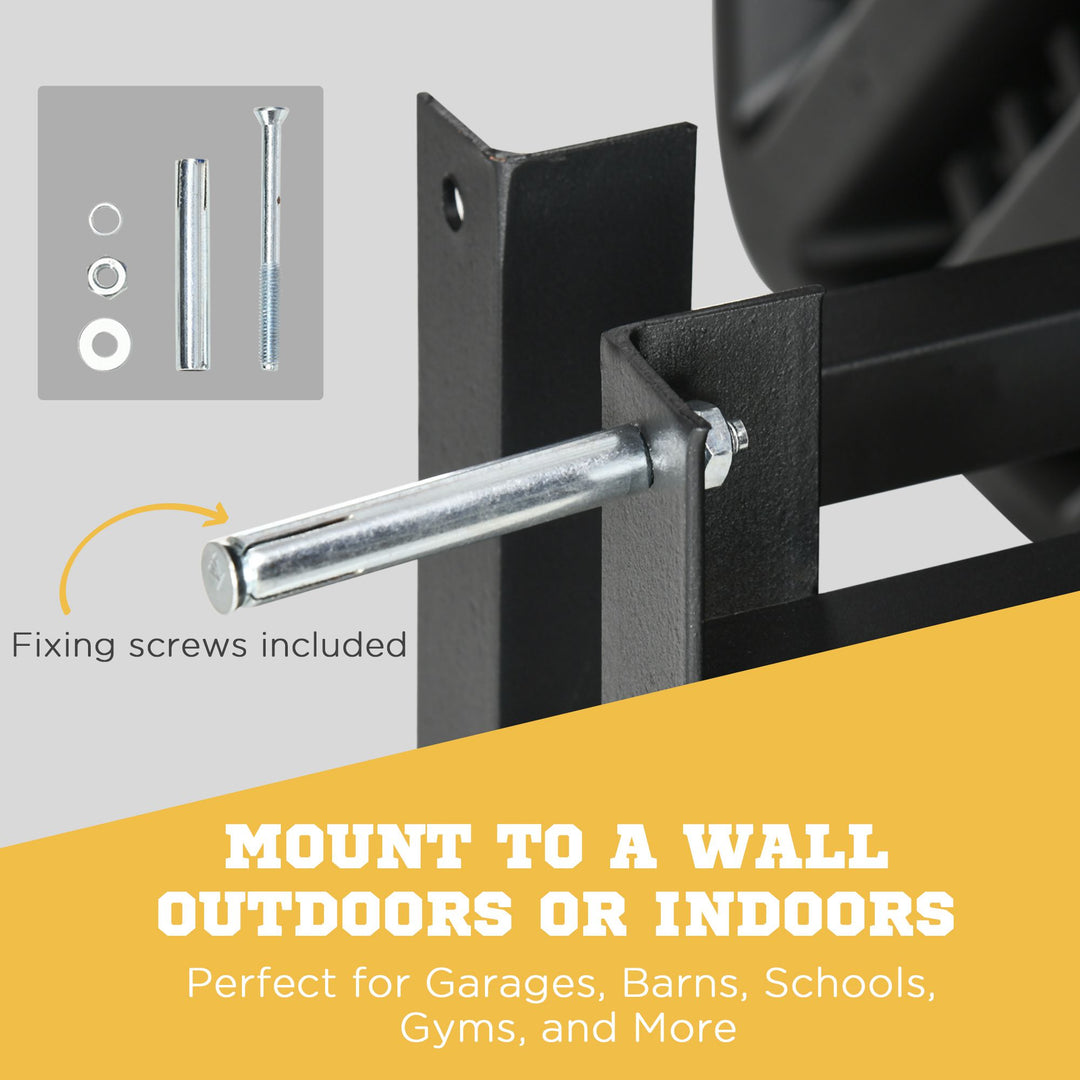 Wall Mounted Basketball Hoop Mini Basketball Hoop and Backboard for Kids and Adults, Outdoor and Indoor