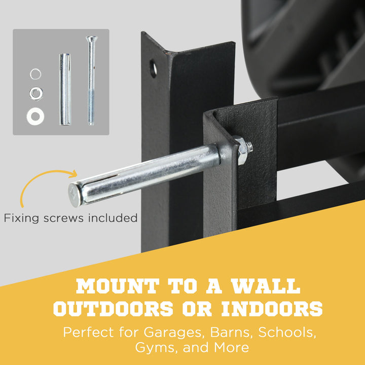 Wall Mounted Basketball Hoop Mini Basketball Hoop and Backboard for Kids and Adults, Outdoor and Indoor