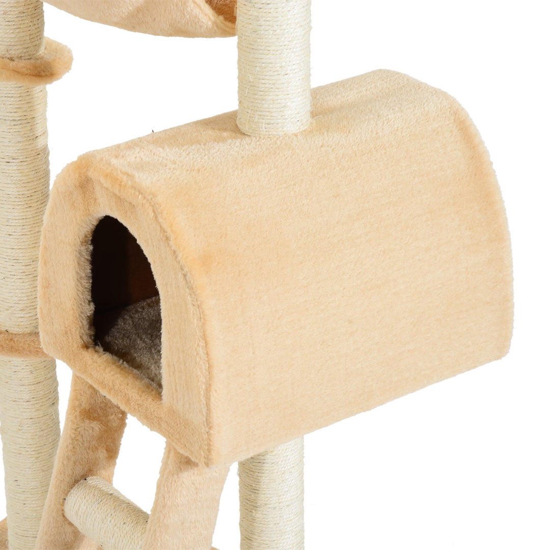 Cat Tree Kitten Activity Centre Scratch Scratching Scratcher Climber Post Rest Bed Toy 100cm