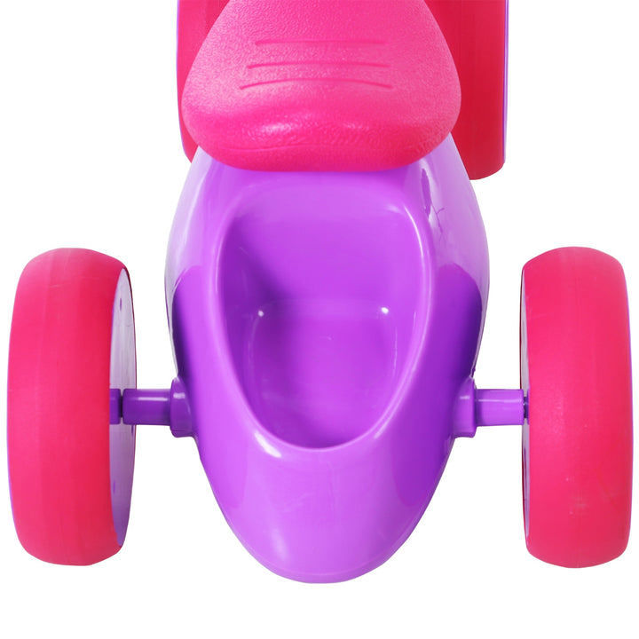 Toddler Training Walker Balance Ride-On Toy with Rubber Wheels Purple