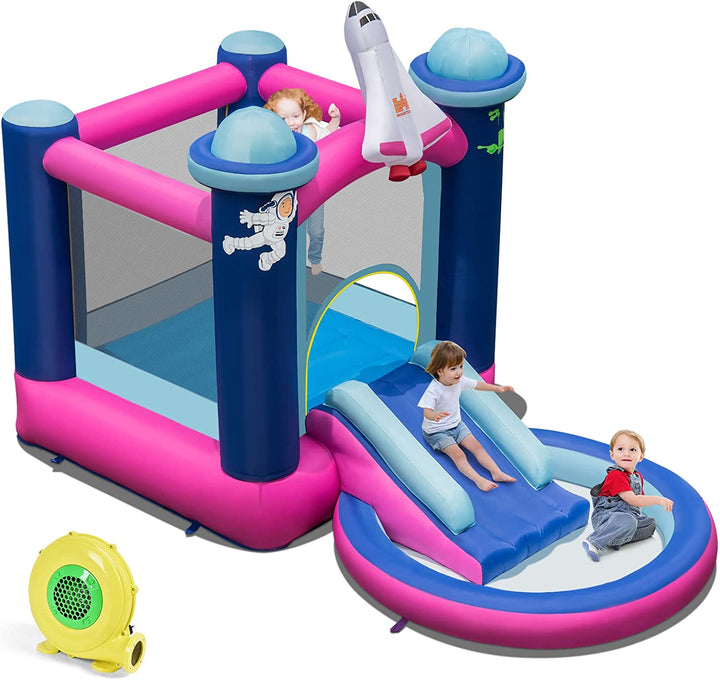 Inflatable Bounce House with 480W Blower and Carrying Bag